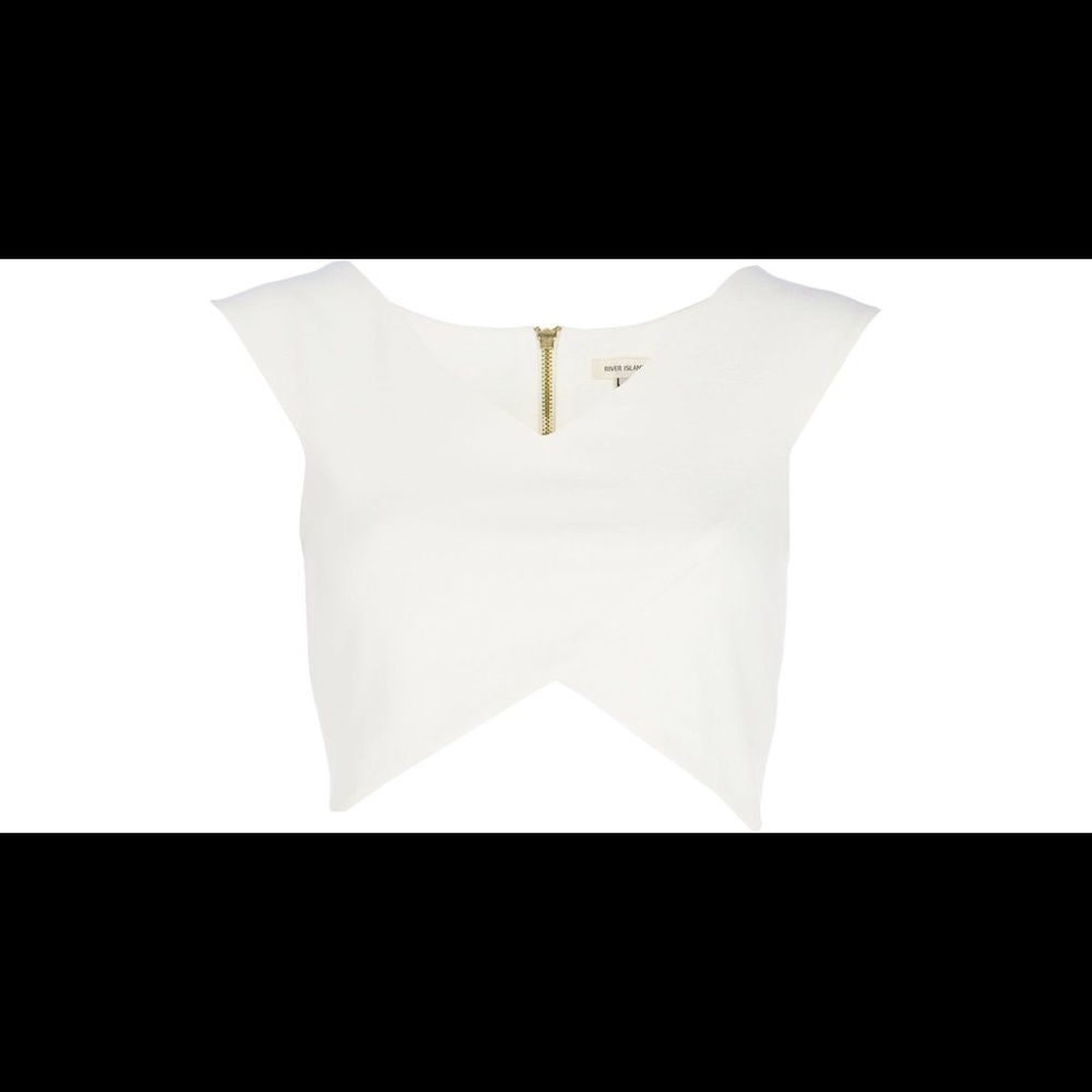 River Island Wrap Crop Top